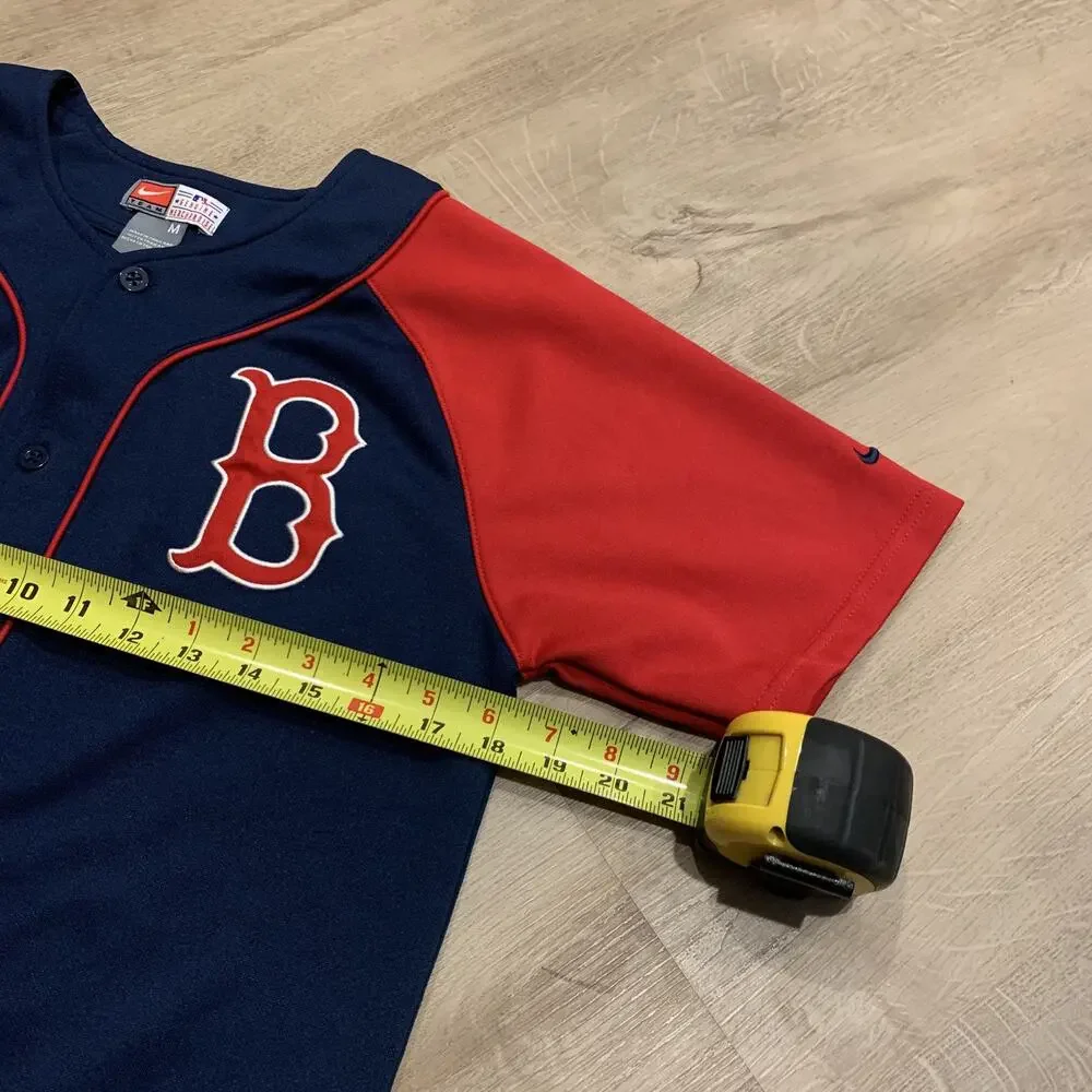 Vintage Y2K Nike Team MLB Boston Red Sox Navy Blue Jersey Youth Boys Medium M
